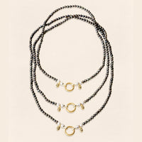 Sümer Siyah İnci Kolye - Erkek