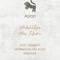 Siyah İnci Aslan Telkari Yüzük Silver Çift Set