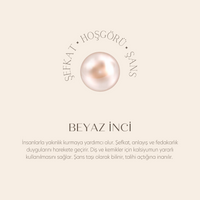 Sümer Siyah & Beyaz İnci Kolye - Erkek
