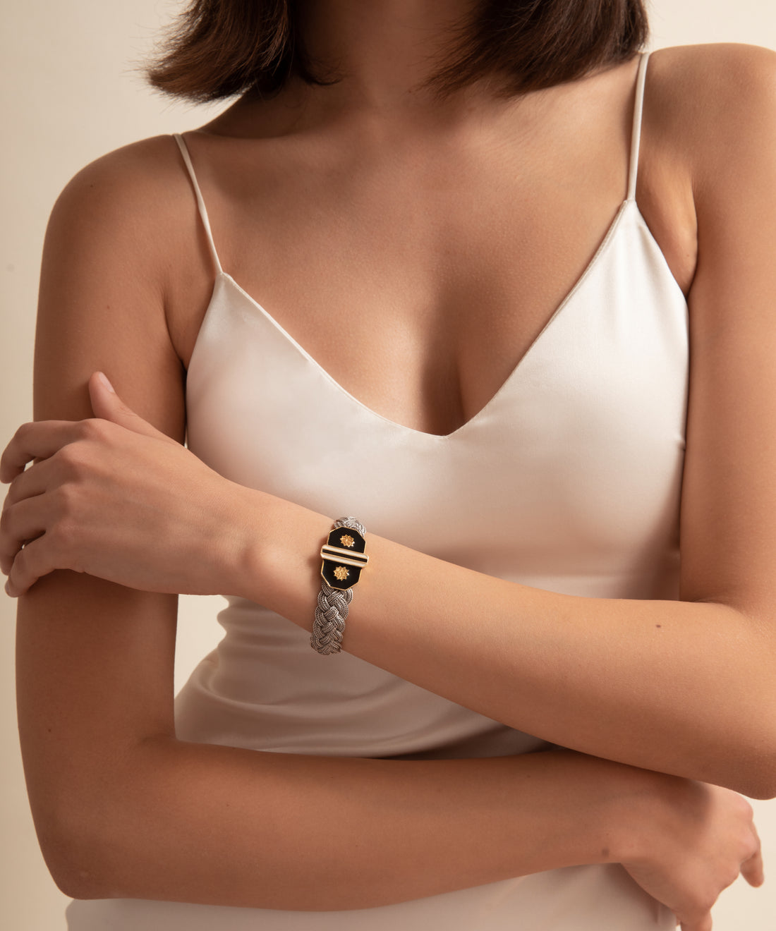 Adel Örgü Bilezik Silver