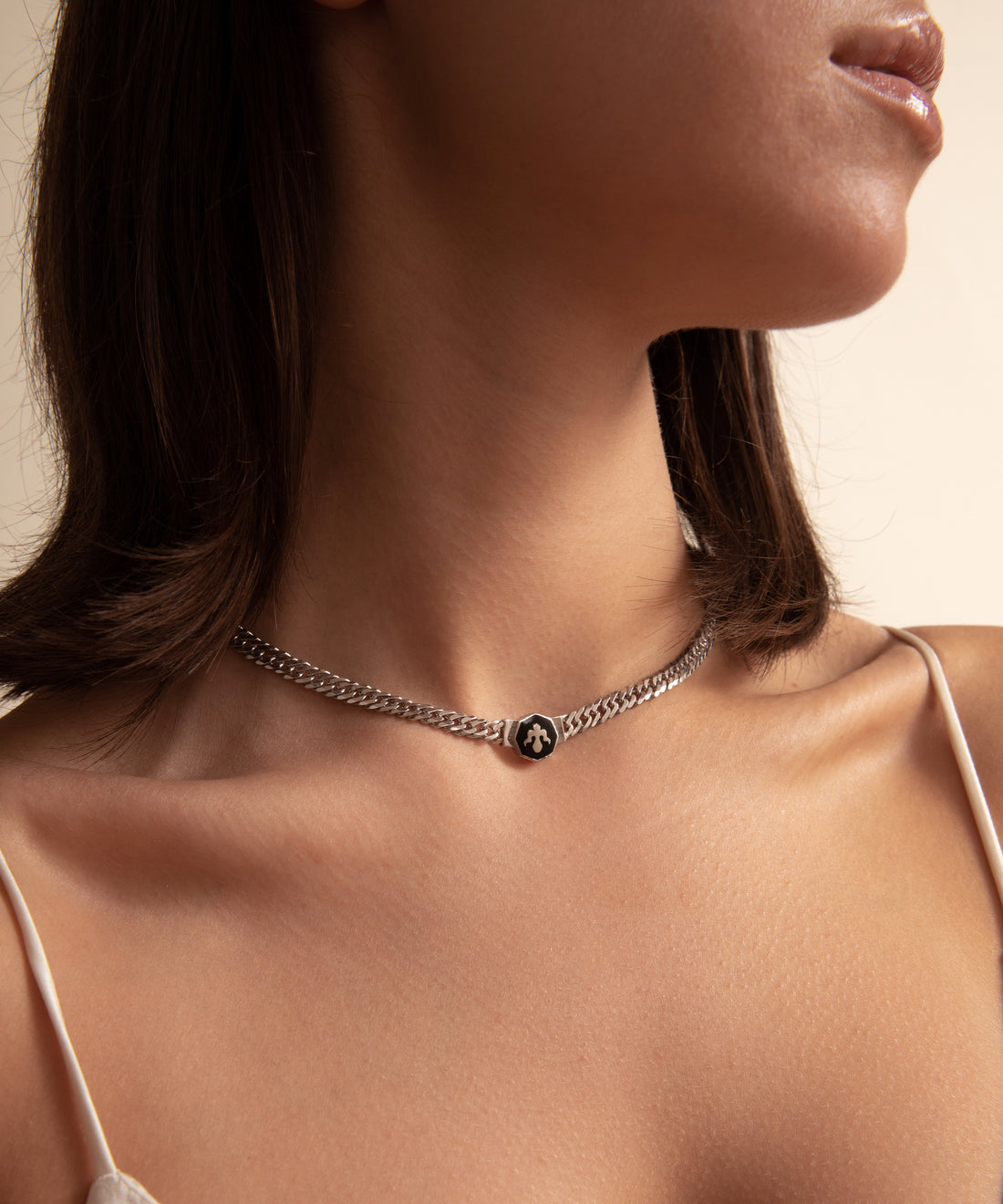 Alka Zincir Kolye Silver