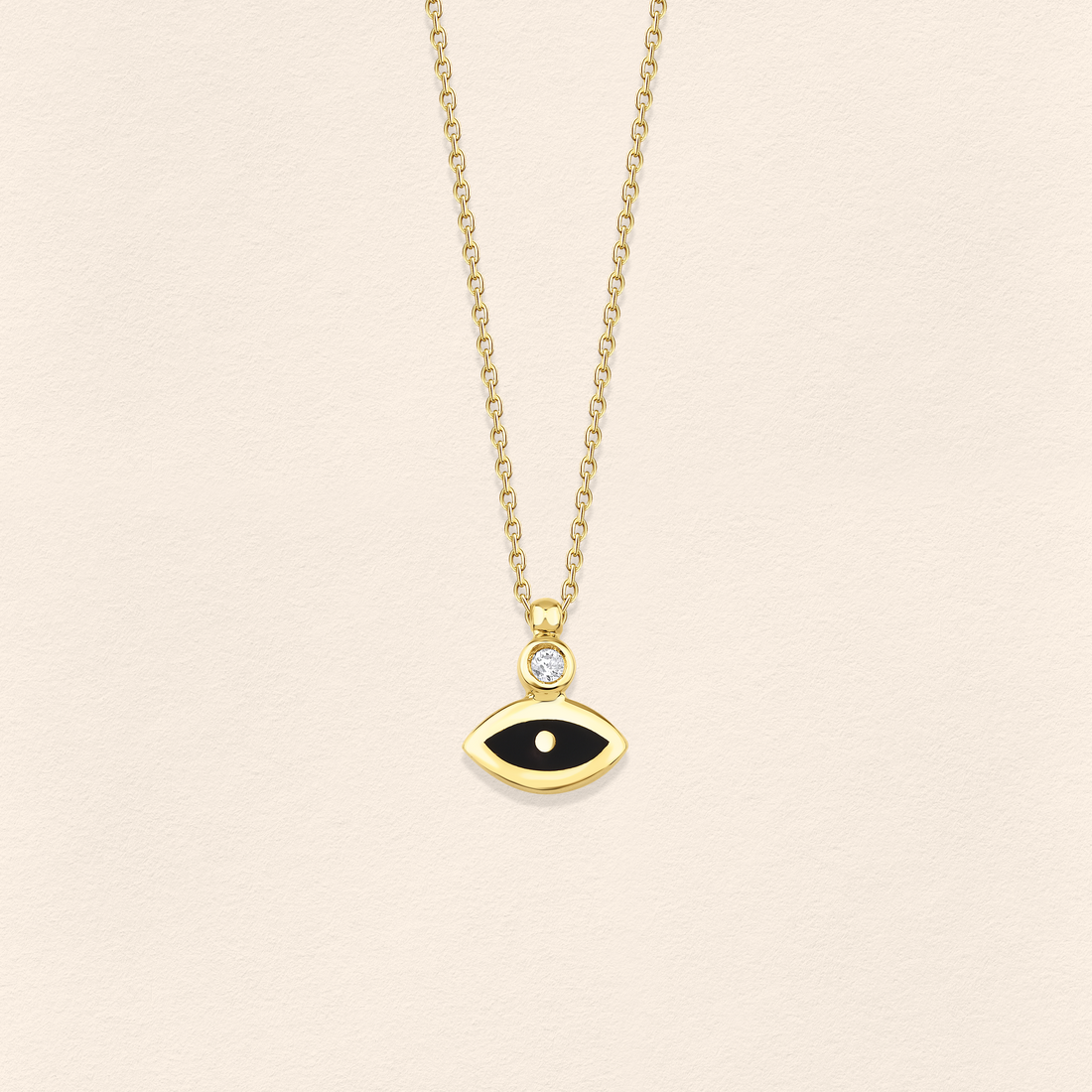 Göz Pırlanta Altın Kolye