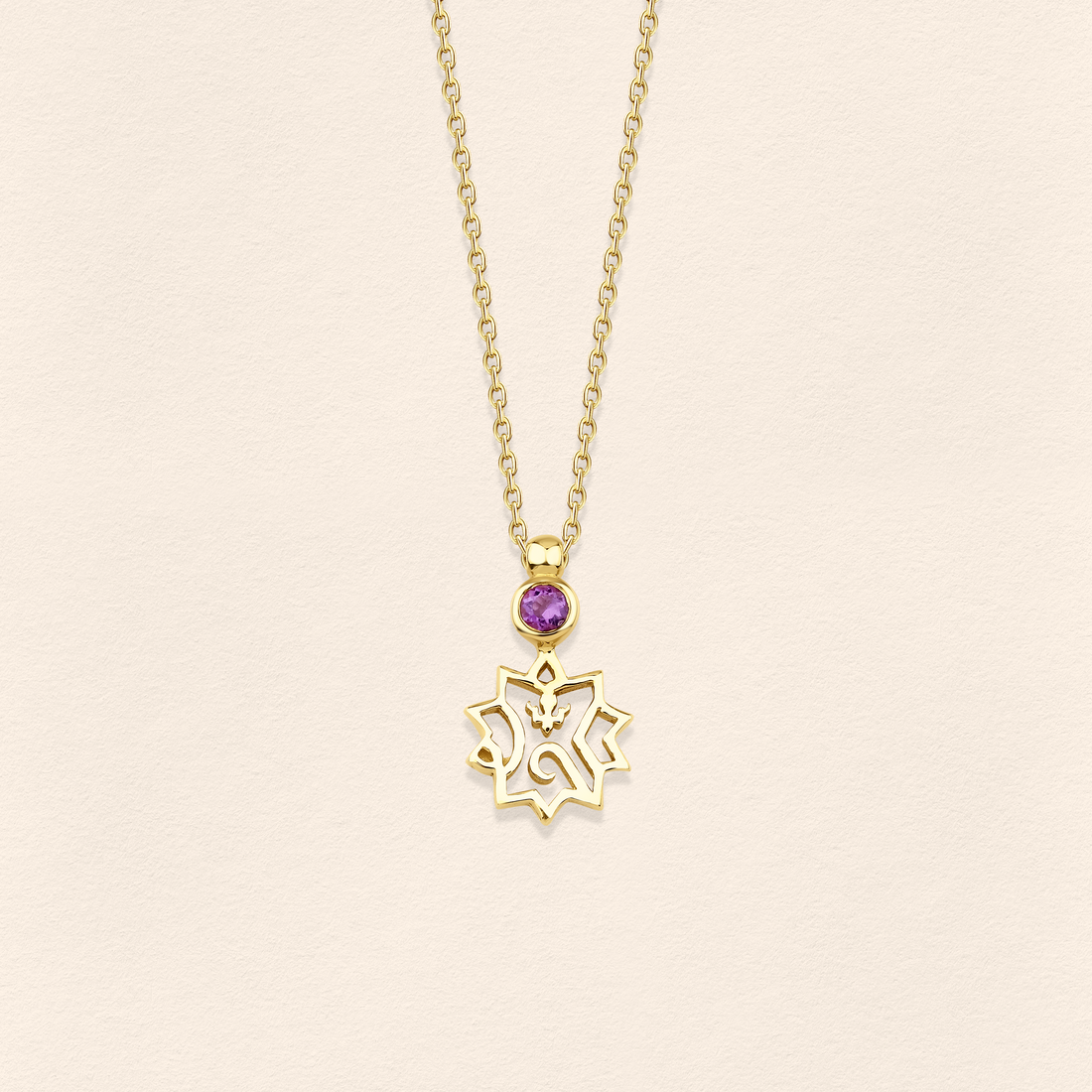 Adel Ametist Altın Kolye