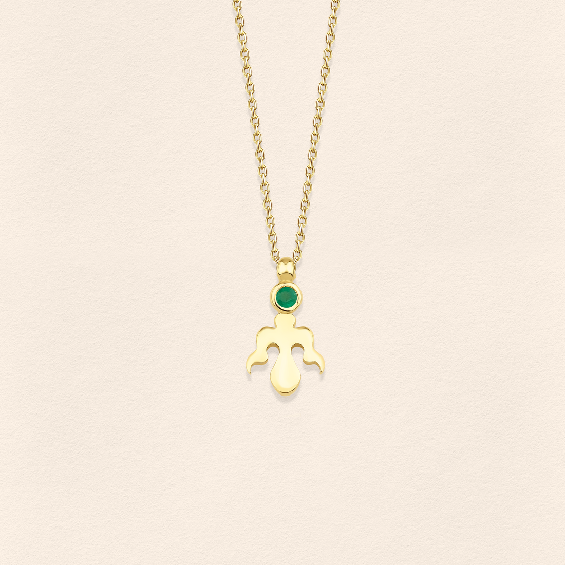 Alka Zümrüt Altın Kolye