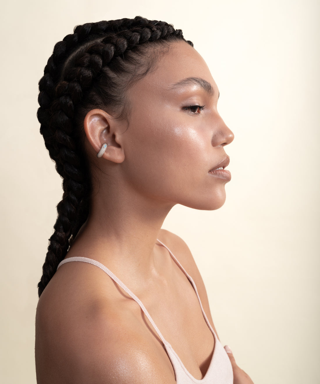 Göz Kulak Halkası Silver