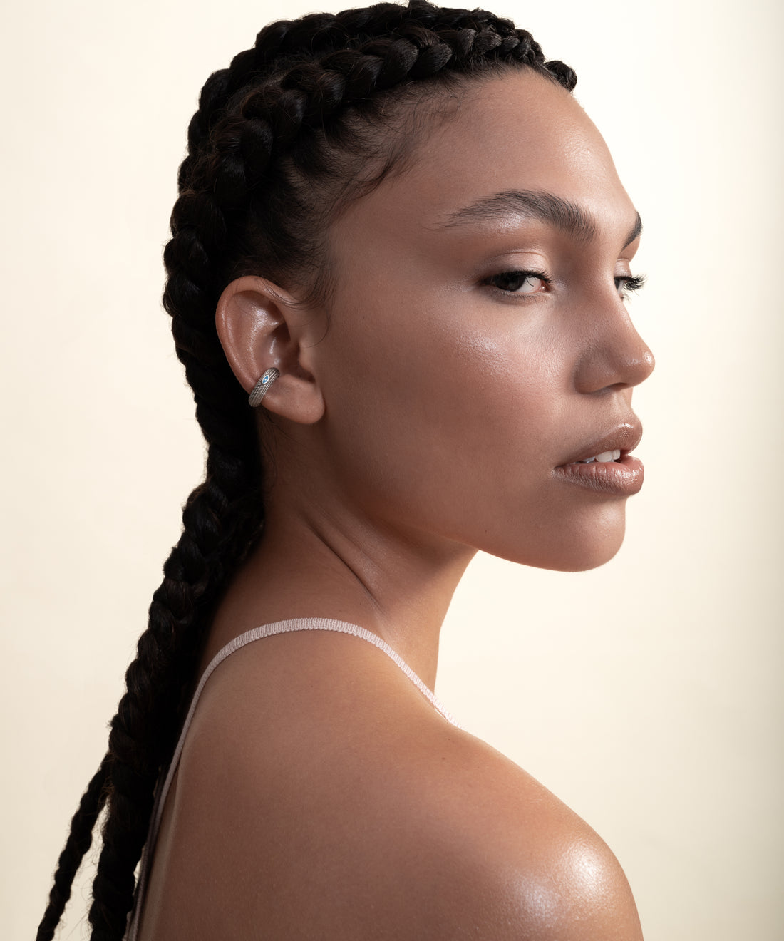 Göz Kulak Halkası Silver