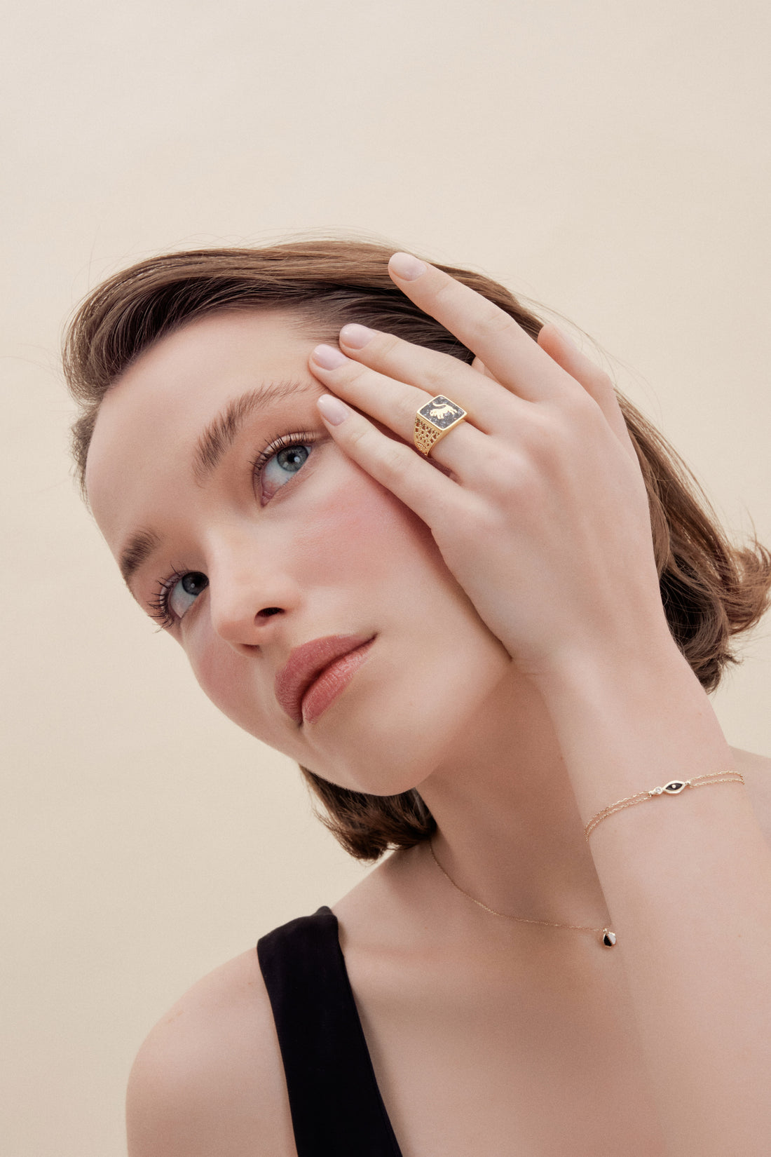 Göz Pırlanta Altın Bilezik