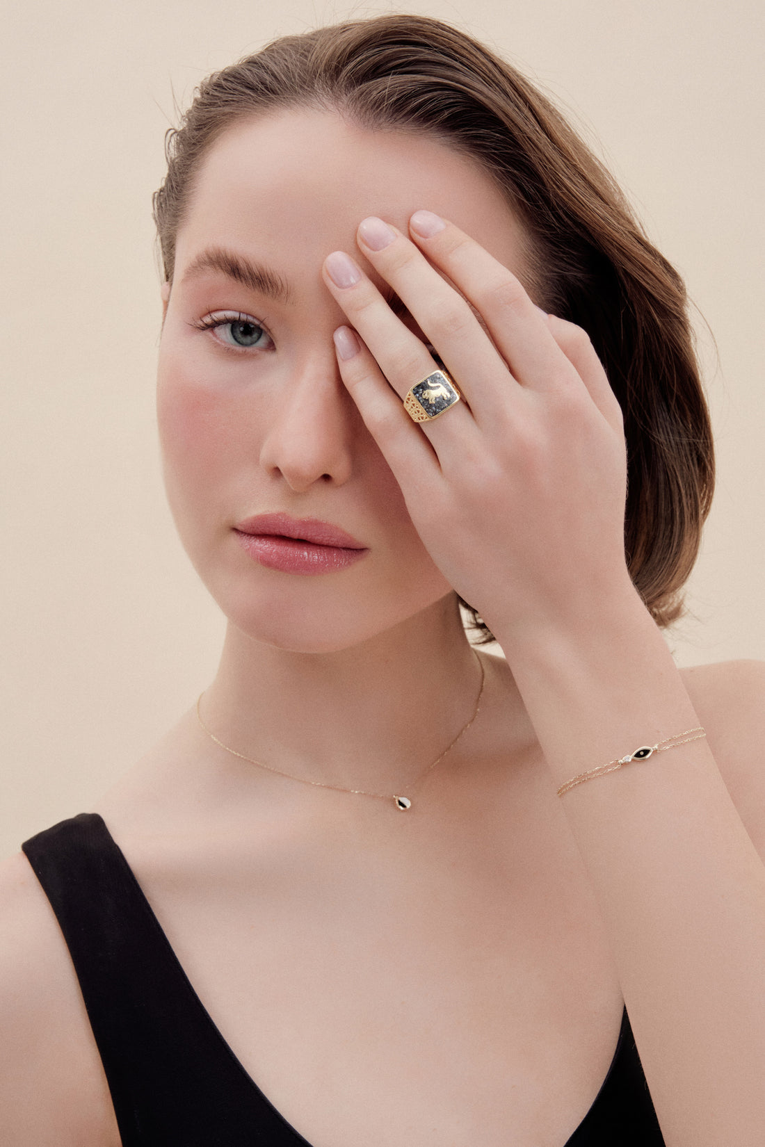 Göz Pırlanta Altın Bilezik