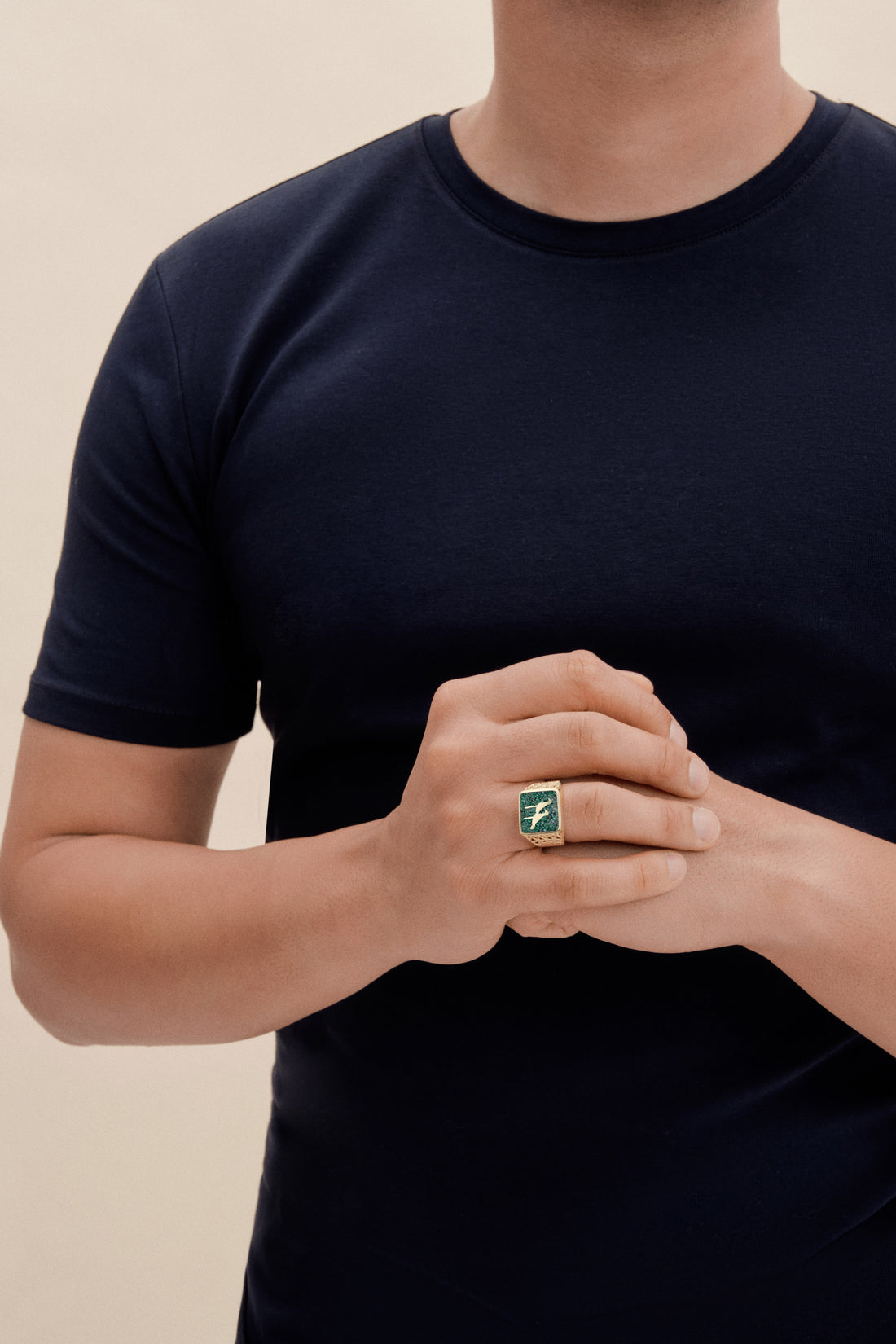 Malakit Turna Telkari Unisex Yüzük