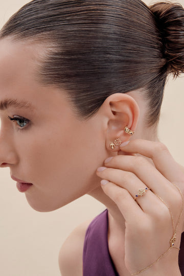 Adel Ametist Altın Yüzük