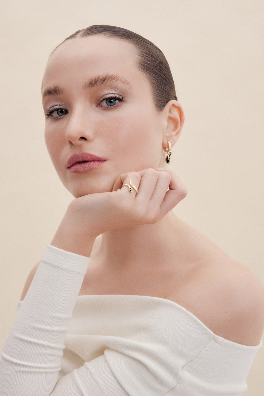 Nazar Küpe Yüzük Set ll