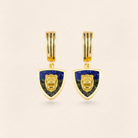 Asur Aslanı Lapis&Azurit Küpe
