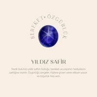 Asur Aslanı Safir Piercing