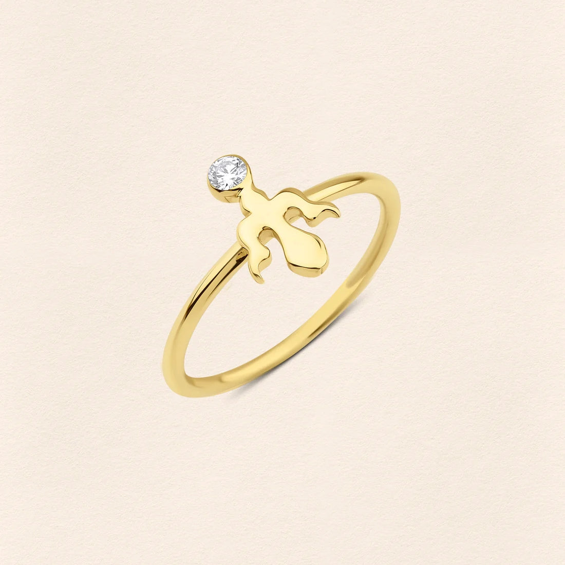 Alka Pırlanta Altın Yüzük