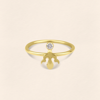 Alka Pırlanta Altın Yüzük