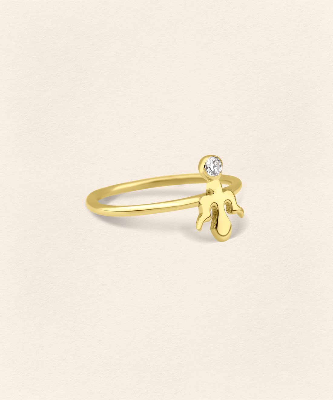 Alka Pırlanta Altın Yüzük