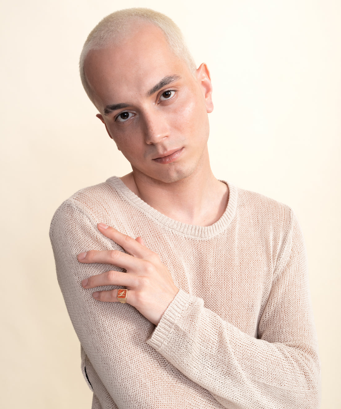 Mercan Turna Telkari Altın Unisex Yüzük