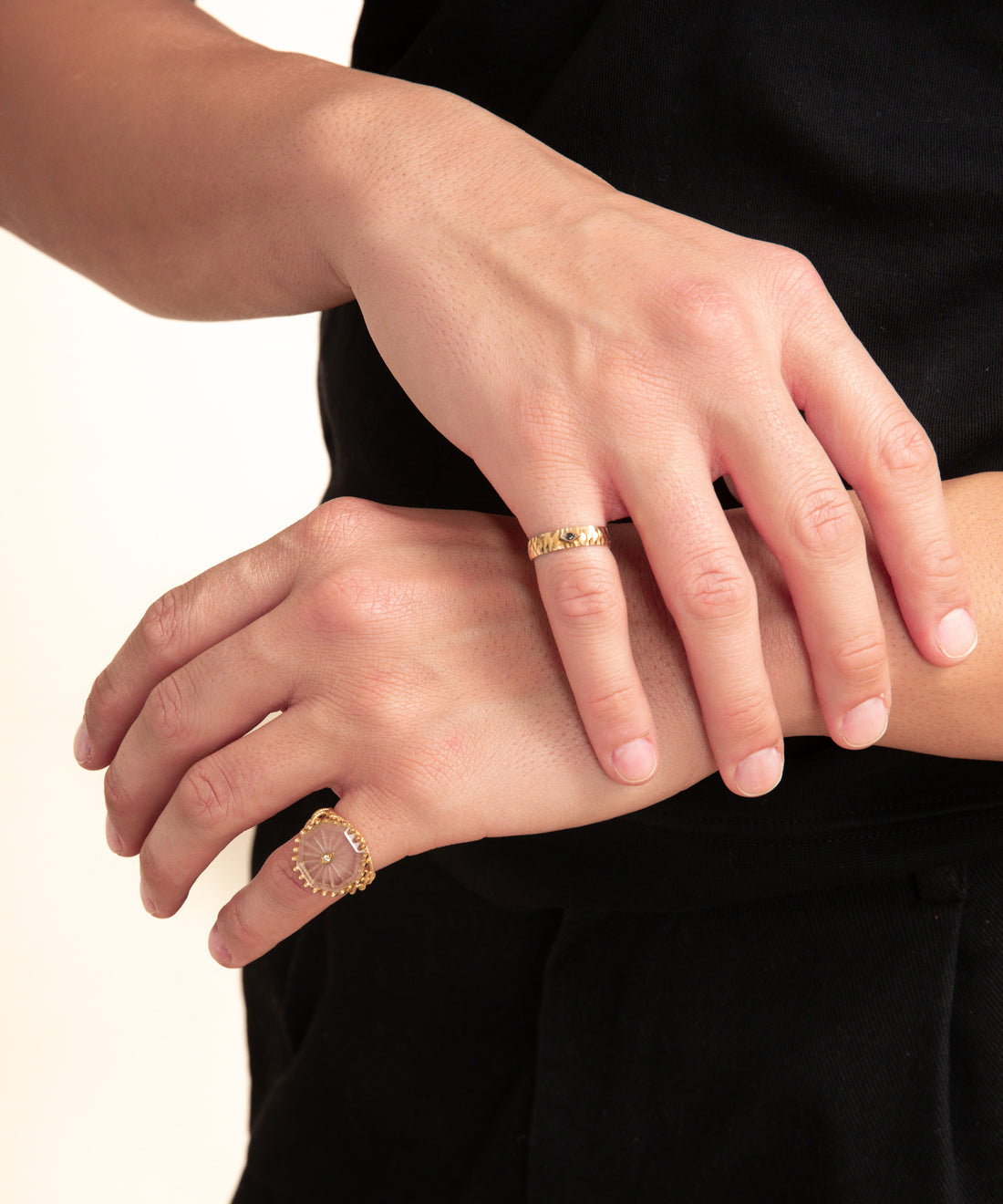 Elmas Sembol Altın Yüzük