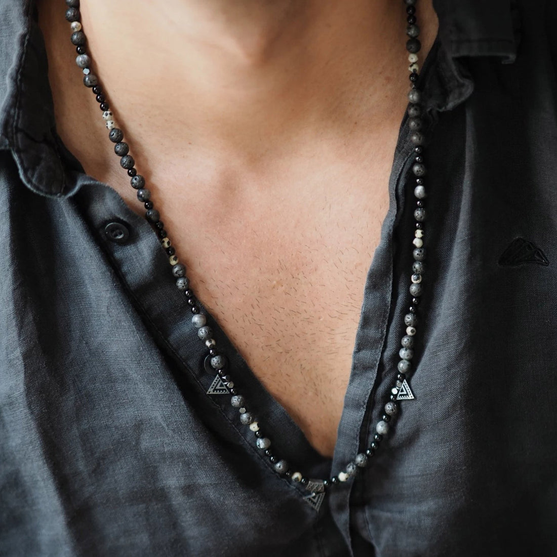 Anu Boncuklu Kolye Silver