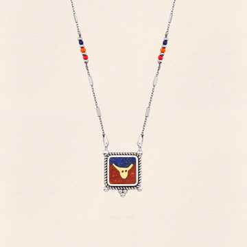 Lapis&Mercan Boğa Kolye