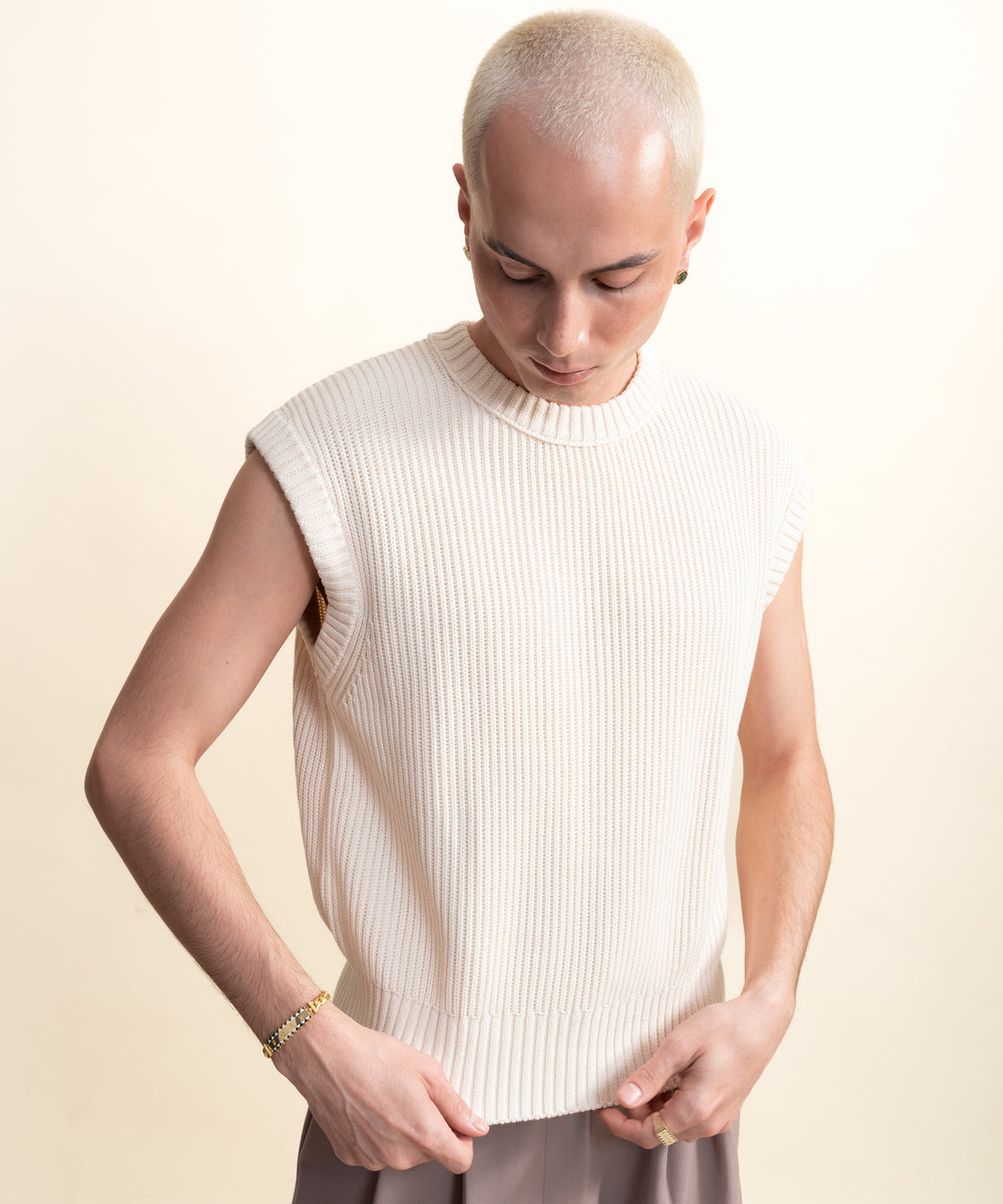 [ERKEK] Sümer Altın Unisex Künye yakın plan görünüm