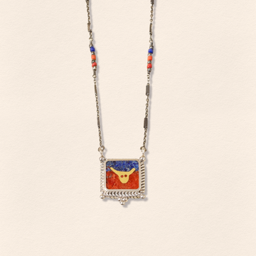 Lapis&Mercan Boğa Kolye