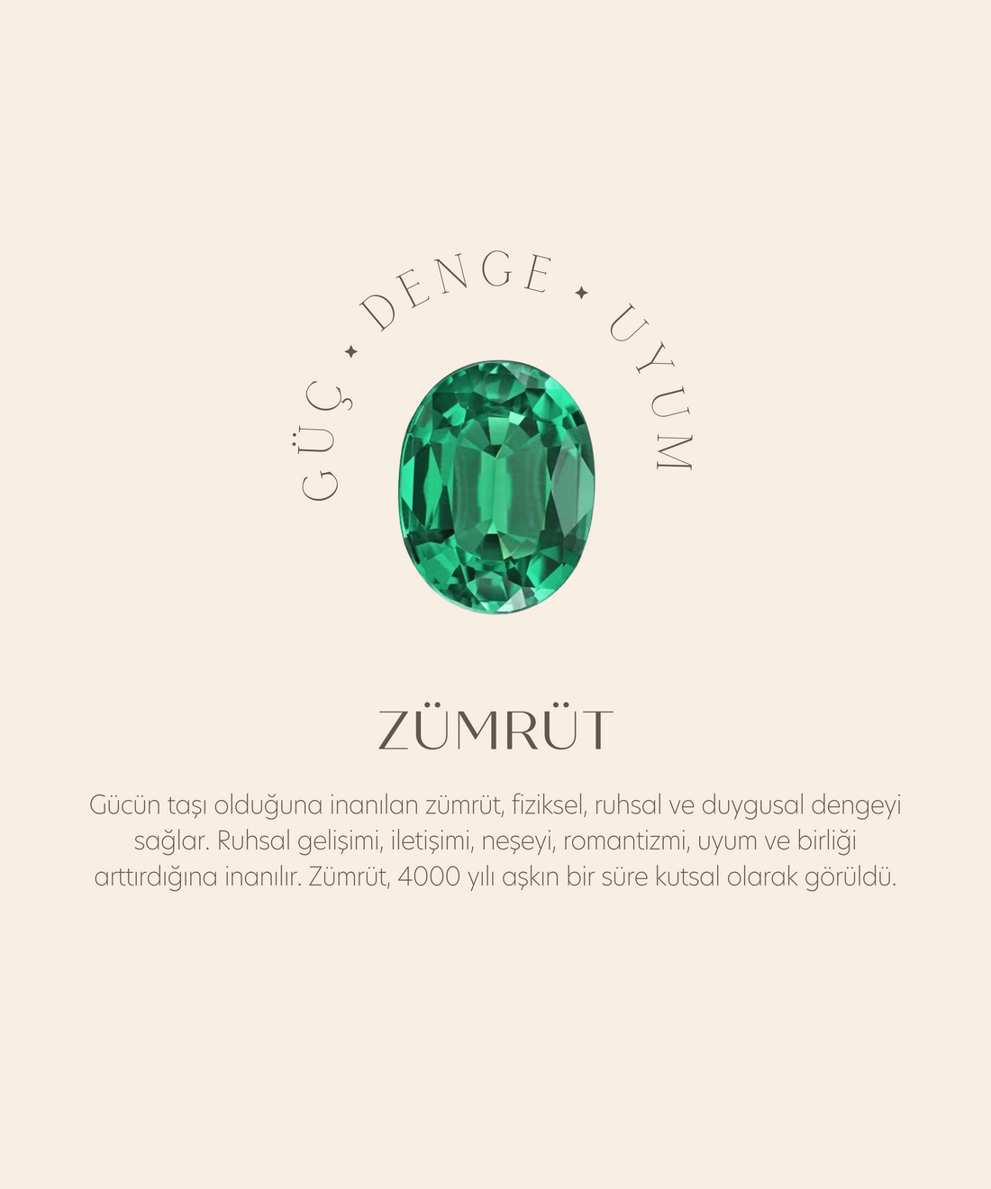 Alka Zümrüt Altın Kolye