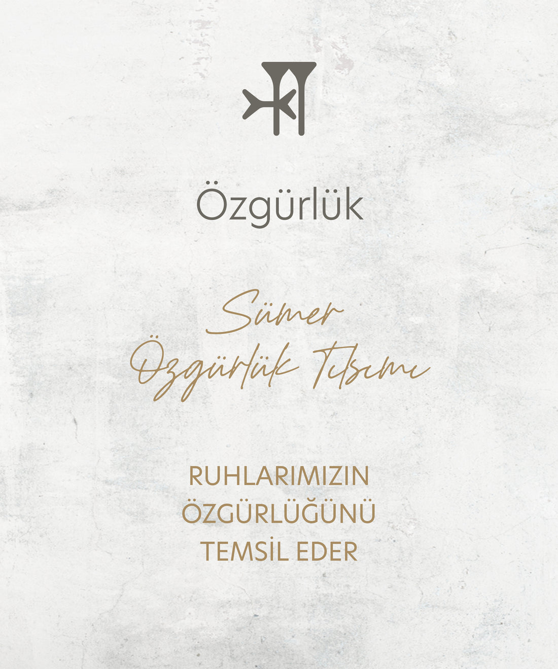 Sümer Turkuaz Özgürlük Kolye Ucu Charm
