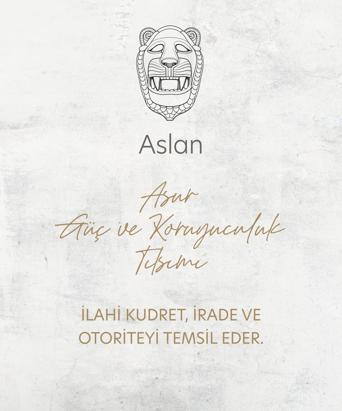 Asur Aslanı Lapis Kolye